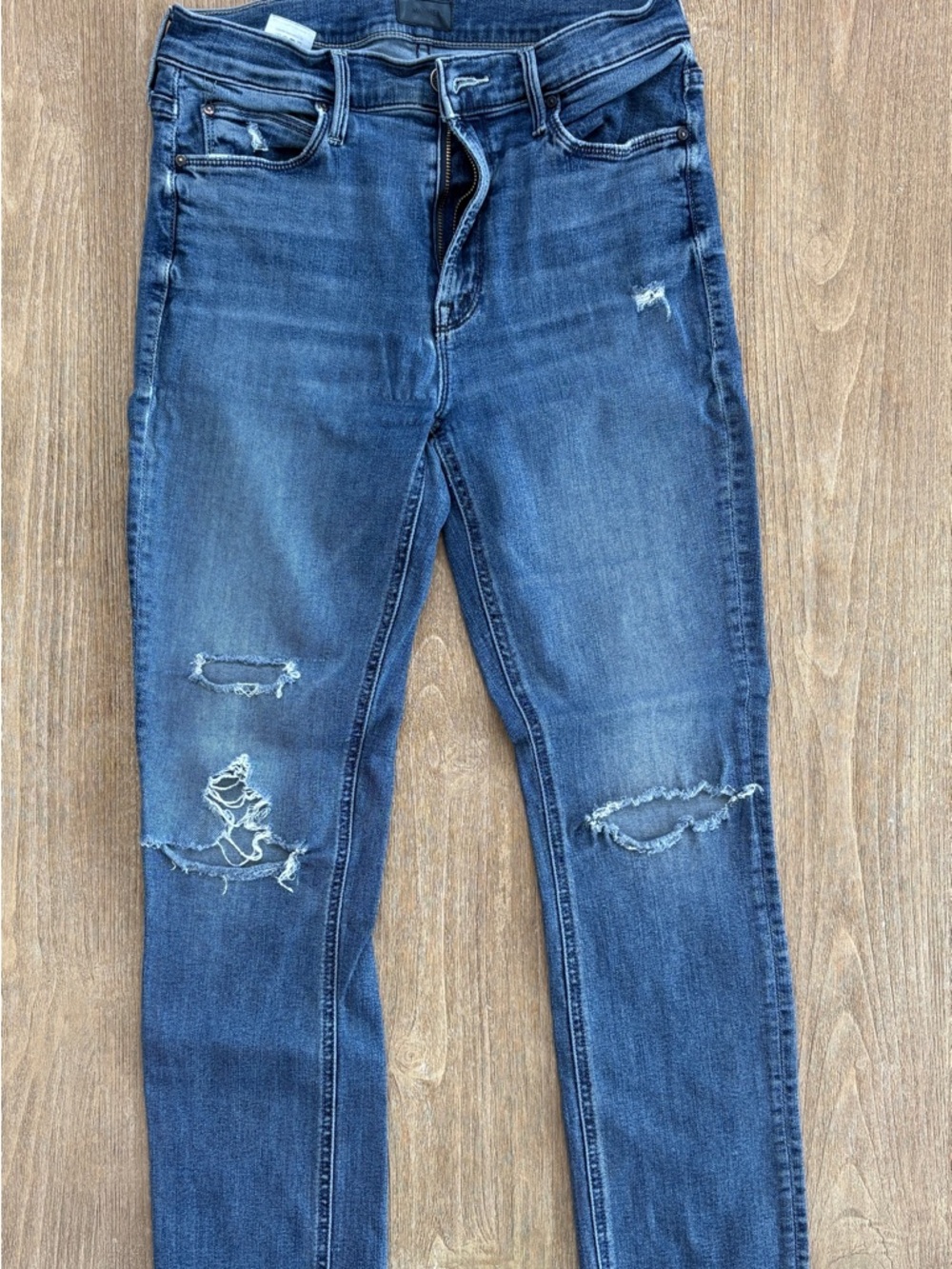 MOTHER jeans, The Mid Rise Dazzler Ankle Fray, “weekend warrior” size 28